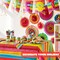 82 PCS Mexican Themed Fiesta Party Supplies Set Including Plates Cups Napkins Tablecloth and Banner for Cinco de Mayo, Mexican-Themed School Dance, Fiesta Themed Party